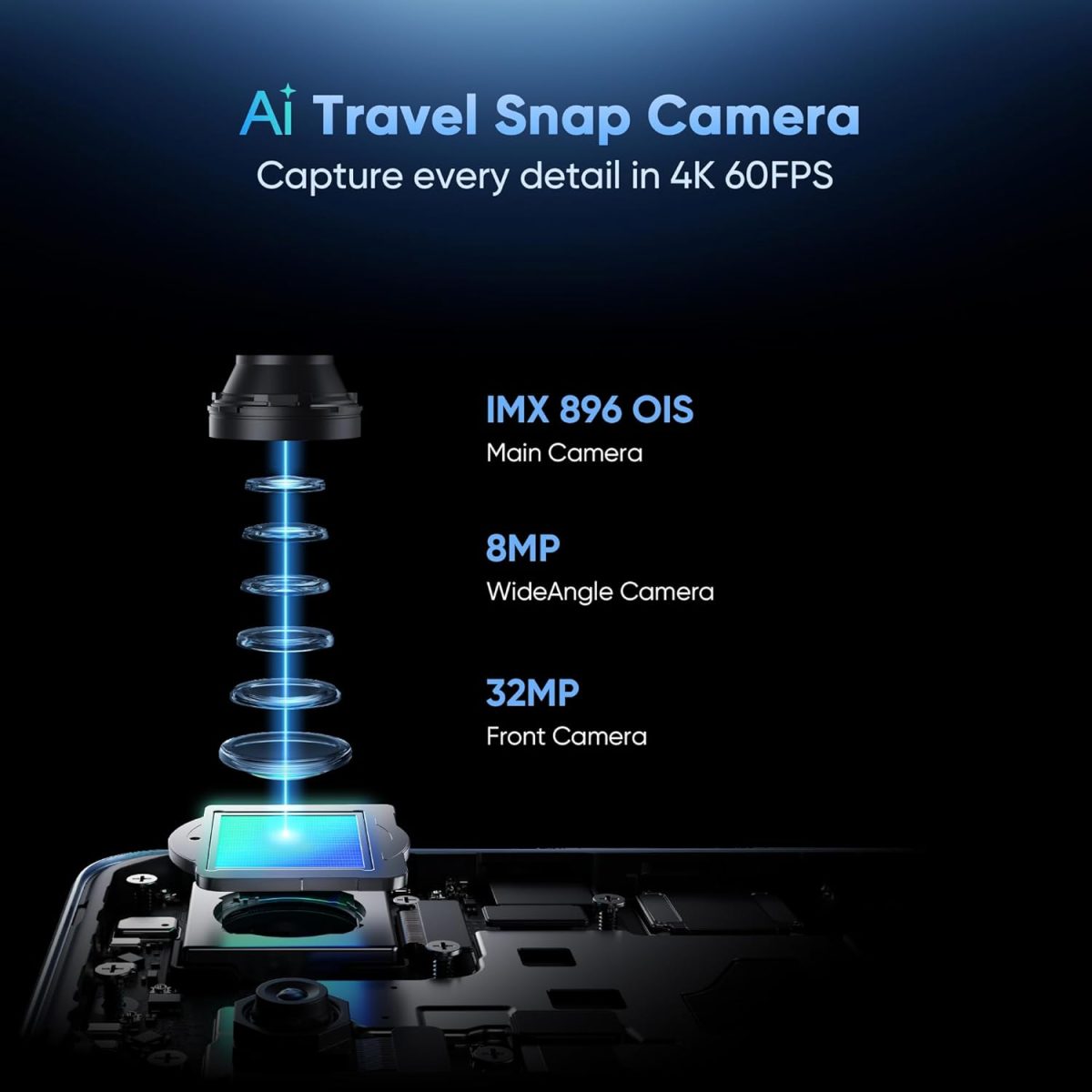 realme GT 7T (IceSense Black,12GB+256GB) | MediaTek D8400 MAX | Strongest Battery Combo 7000mAh + 120W | AI 4K 60FPS Travel Camera | 360° Cooling IceSense Design with Graphene | 6000 nits Display - Image 6