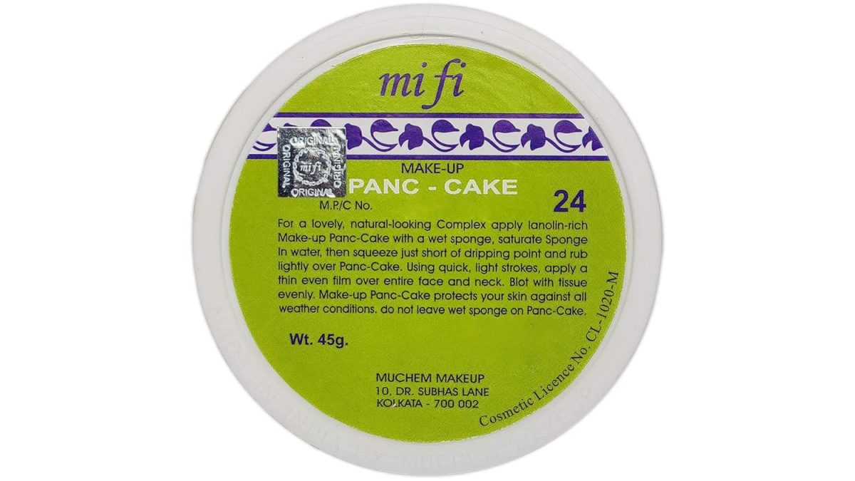MiFi Light Natural Cream Normal Makeup Pan Cake, Shade No. 24 (45g)