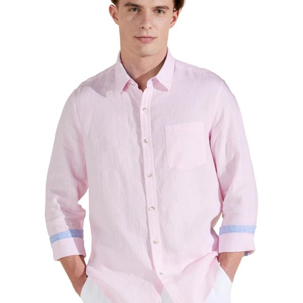 Symbol Premium Men's Pure Linen Solid Casual Shirt (Regular Fit)