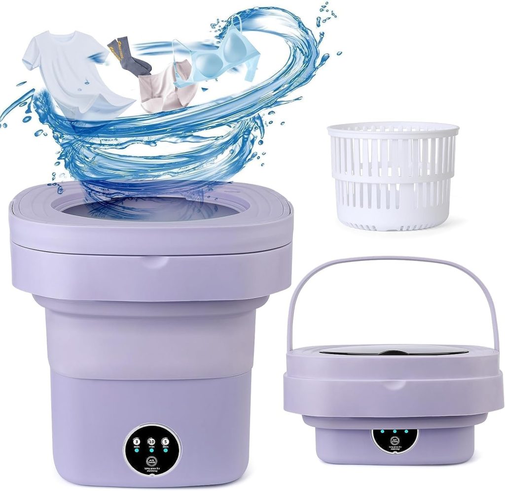 Drumstone [𝟏𝟓 𝐘𝐄𝐀𝐑𝐒 𝐖𝐀𝐑𝐑𝐀𝐍𝐓𝐘] Mini Washing Machine Foldable, Portable Laundry Tub, Compact Washer for Baby Clothes, Underwear & Small Items – Perfect for Apartments