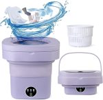 Drumstone [𝟏𝟓 𝐘𝐄𝐀𝐑𝐒 𝐖𝐀𝐑𝐑𝐀𝐍𝐓𝐘] Mini Washing Machine Foldable, Portable Laundry Tub, Compact Washer for Baby Clothes, Underwear & Small Items – Perfect for Apartments