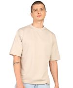 Alan Jones Clothing Men's Oversized Solid T-Shirt | Premium Heavy Fabric | Crew Neck Casual Wear