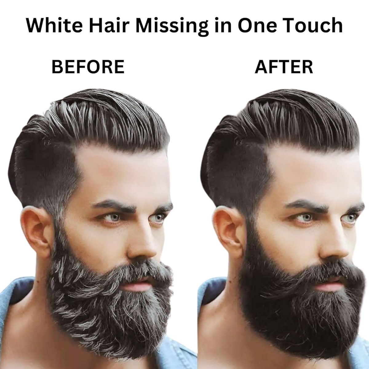 ECOSENSE Beard & Moustache Touchup Stick: Instant Temporary Beard Perfection | Black Color Pencil For Men, Beard Pen, Beard Dye for Long Lasting Coverage, Mustache 3 gm - Image 8
