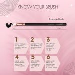 Allure Ultra Thin Flat Makeup Brush Premium Eyebrow Brush (ASB322) - Image 5