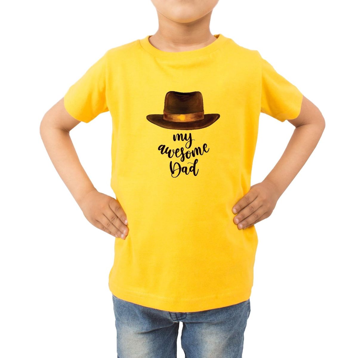 FADE COLLECTION - My Awesome Dad Kids T-Shirt (Boys/Girls) - Image 3