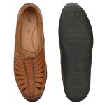 Karaddi 5082 Men's Loafer Stylish Ethnic Peshawari Nagra Mojadi Sherwani Sandals Wedding Latest Kolhapuri Brown Tan Black Shoes for Men - Image 7