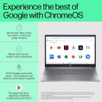 HP Chromebook, Intel Core I3-N305, 8GB LPDDR5, 256GB UFS, 14-Inch (35.6Cm), Anti-Glare, Touchscreen, FHD, Win 11, Silver,1.45Kg, nf0017TU, Intel UHD Graphics, FHD Camera Laptop - Image 2