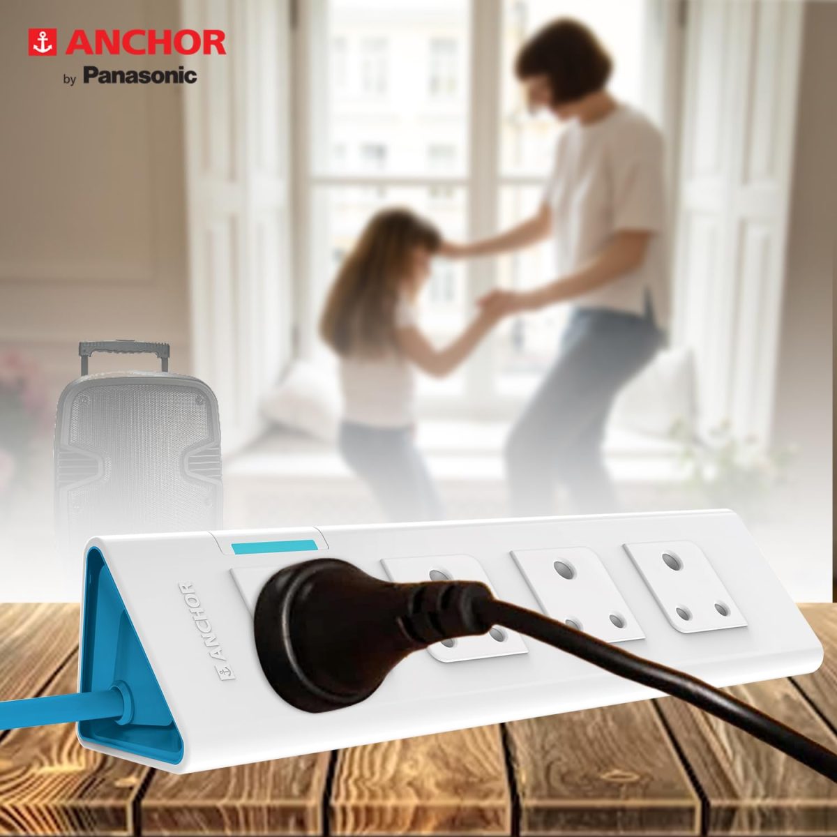 Anchor by Panasonic 4 Way Extension Board Socket with Single Switch | 4 Way Socket with 1.5 Mtr Extension Cord | Multi Plug Socket for Home Wall, Office (22061) - Image 5