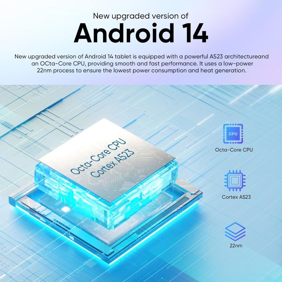 weelikeit Android Tablet, 10.1 Inch Tablet with 1280 x 800 IPS HD Touchscreen, 8GB RAM + 128GB ROM (up to 1TB), 6000mAh Battery, Wi-Fi 5G, Bluetooth 5.0, Dual Camera - Image 5