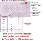 Golden Stone Round Bindis Diamond Cut kumkum Sticker Yellow bindiya Tiki Set Bindi for Girls (Pack of 3 Sheets Small Size 2.5mm) - Image 2