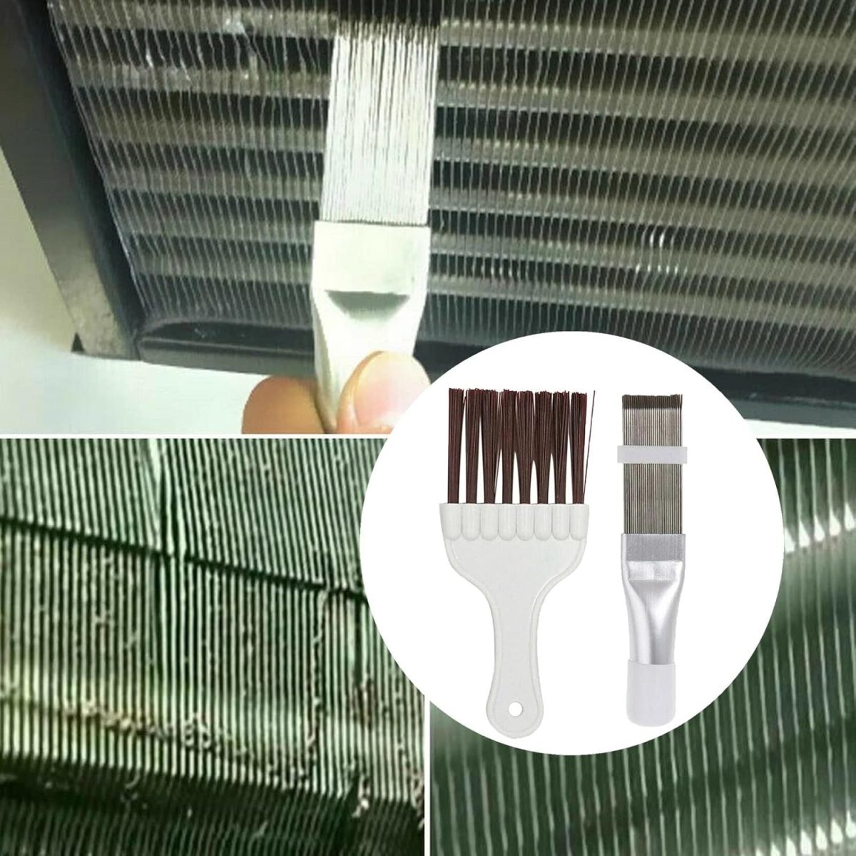THE STYLE SUTRA® Air Conditioner Fin Comb Condenser Radiator Straightener Clean Repair Tool | 1 Piece Fin Comb 1 Piece Air Conditioner Condenser Brush - Image 7