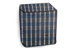 Stylista Washing Machine Cover Compatible for LG 11 kg semi Automatic Top Loading P1145SRAZ Checks Grey - Image 3