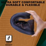 DOCTOR EXTRA SOFT Classic Genuine Leather Formal Shoes for Men with Memory Foam Cushion| Ultra Lightweight & Comfortable|Stylish & Flexible|Parties,Occasions,Office,Wedding,Casual|Black Slip On D-805 - Image 4