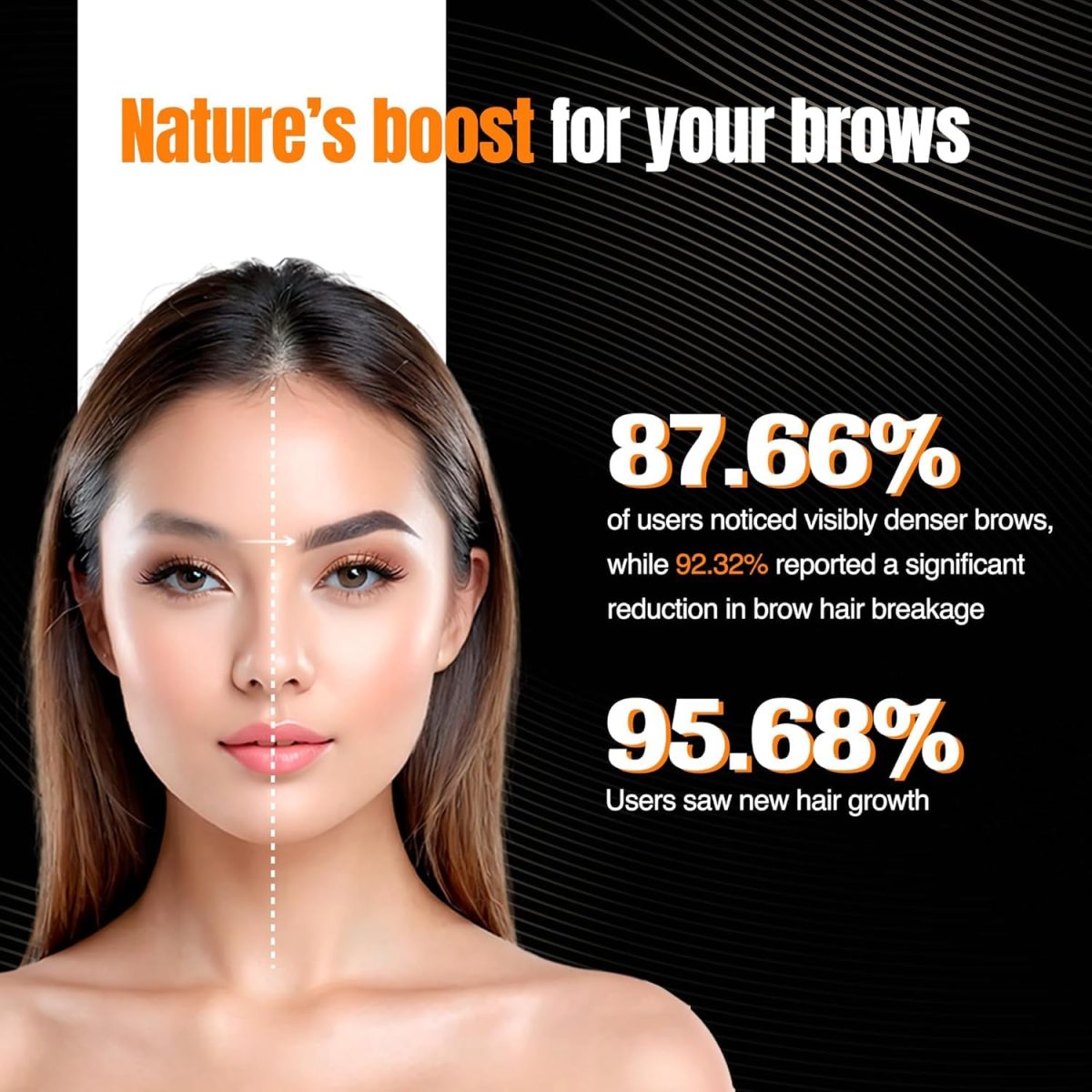 Nourish Mantra Brow Growth Serum | eyelash serum for Brow and lash Hairs Growth, volume & Thickness | Formulated with Redensyl, Biotin, Peptides & Amino Acids | 100% Eye Safe & Fragrance Free - 10 ml - Image 5