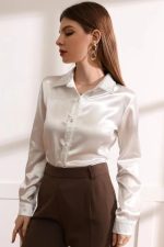 POPWINGS Women's Solid Regular Fit T-Shirt - Image 4