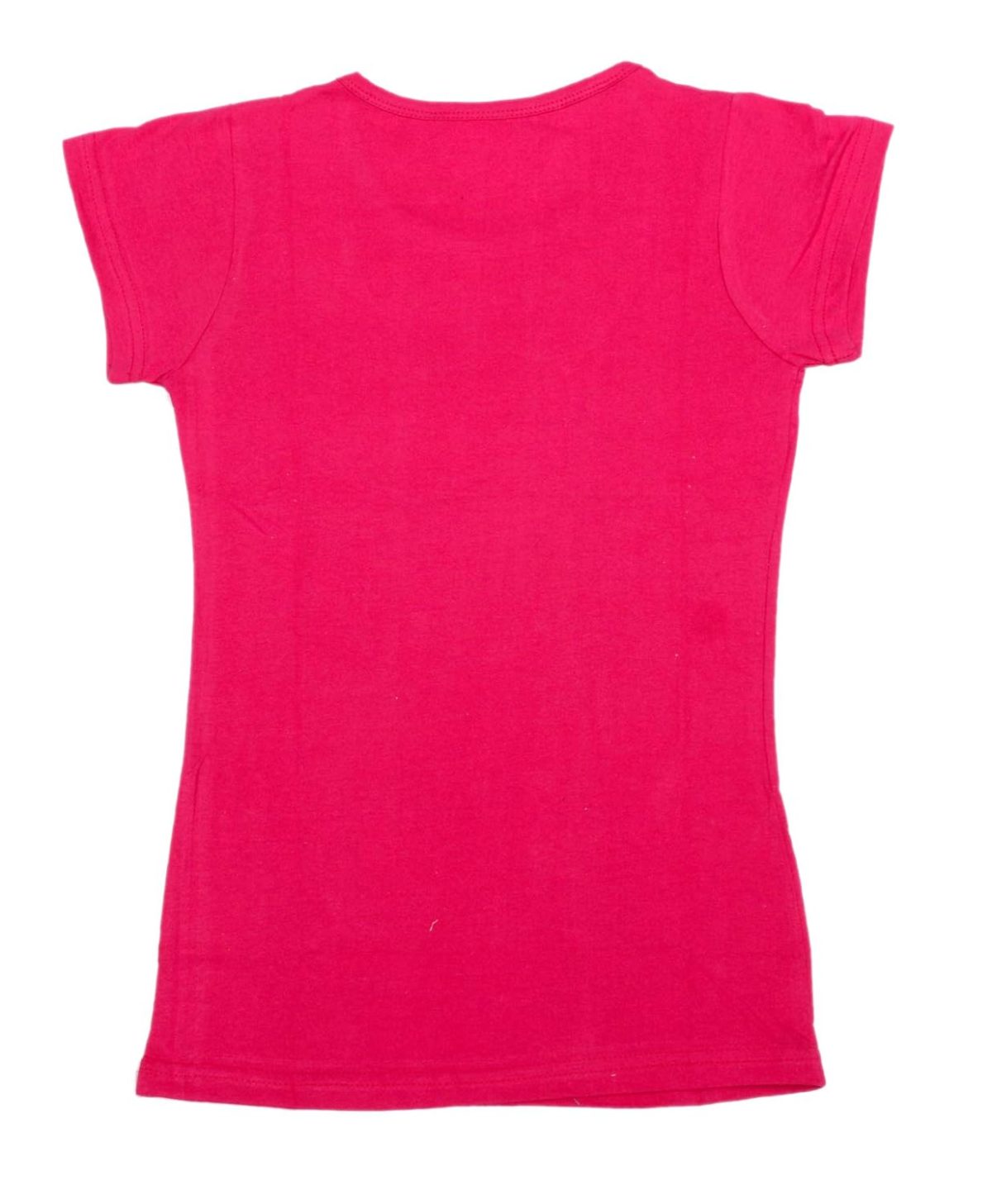IndiWeaves Girls Cotton Half Sleeve Printed T-Shirt (Magenta,14-15 Years) - Image 2