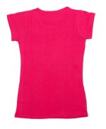 IndiWeaves Girls Cotton Half Sleeve Printed T-Shirt (Magenta,14-15 Years) - Image 2