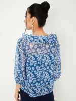 Max Women's Floral Regular Fit Blouse - Image 2