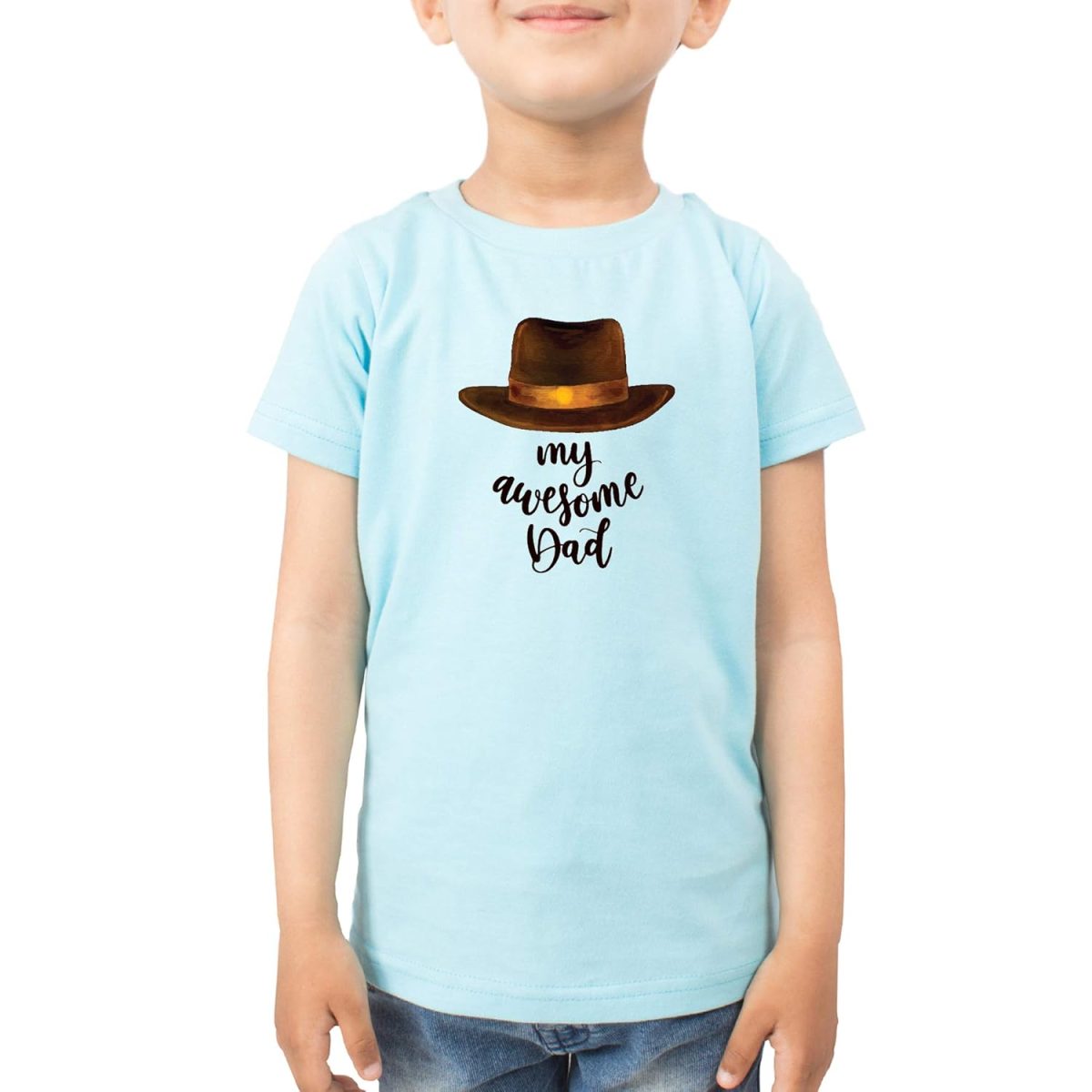 FADE COLLECTION - My Awesome Dad Kids T-Shirt (Boys/Girls) - Image 2