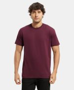 Jockey Men's Super Combed Cotton Regular Fit 2714 Rich Solid Round Neck Half Sleeve T-Shirt (Pack of 2) - Image 2