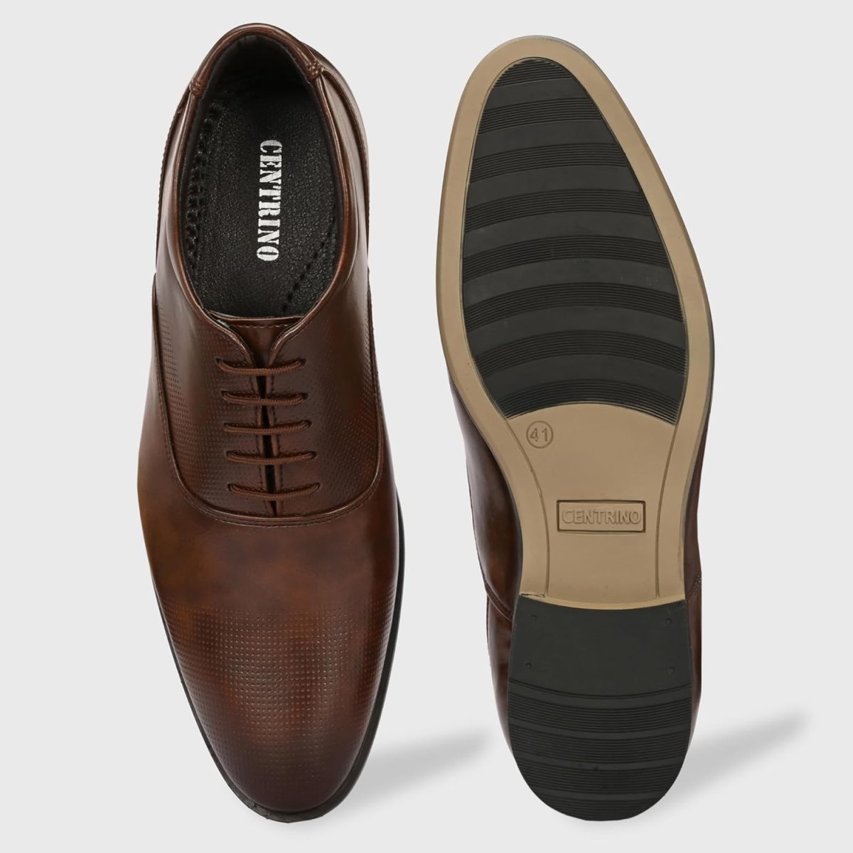 Centrino Men's Formal |Business Casual Lace-Up Derby Dress Shoes | Comfort, Style and Durability for Professional or Formal Wear (6520) - Image 4