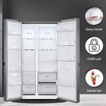 LG 688 L Frost-Free Smart Inverter Compressor Side-By-Side Refrigerator (GC-B257KQDV, Dark Graphite Steel, Multi Digital Sensors and Express Freezing, 2022 Model) - Image 3
