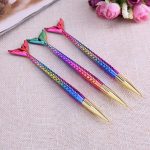 NAILWIND Nail art liner brushes, 3Pcs/Set Nail Art Brush Set Fine Line Painting Pens With Mermaid Color Fish Shape Handle 3 Size Nail Art Liner And Striping Brushes Kit - Image 9