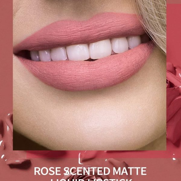 VBA 6 Pcs Matte Liquid Lipstick Set Nude Shade Non-Stick Cup Not Fade Waterproof Lipstick (Multicolor)