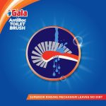Gala Antibac Double Hockey Antibacteria Toilet Brush, Toilet Brush for Western and Indian Toilet, Bathroom Brush for Toilet Cleaning (White and red,Pack of 1) - Image 3