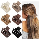 5pc Hair Claw Clips :-Korean Small Hair Claws Spuare Bowtie Shape Hair Clips For Women Girls Crab Hairpin Barrettes Fashion Ornaments Hair Accessories hair clutcher for women - Image 5