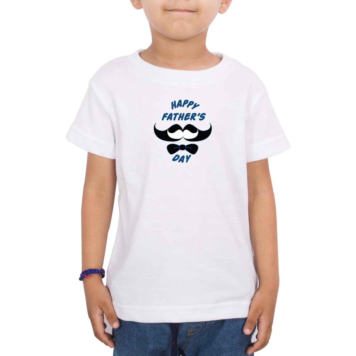 FADE COLLECTION - Happy Fathers Day Beared Kids T-Shirt (Boys/Girls) - Image 4