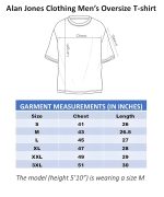 Alan Jones Clothing Men's Oversized Solid T-Shirt | Premium Heavy Fabric | Crew Neck Casual Wear - Image 6
