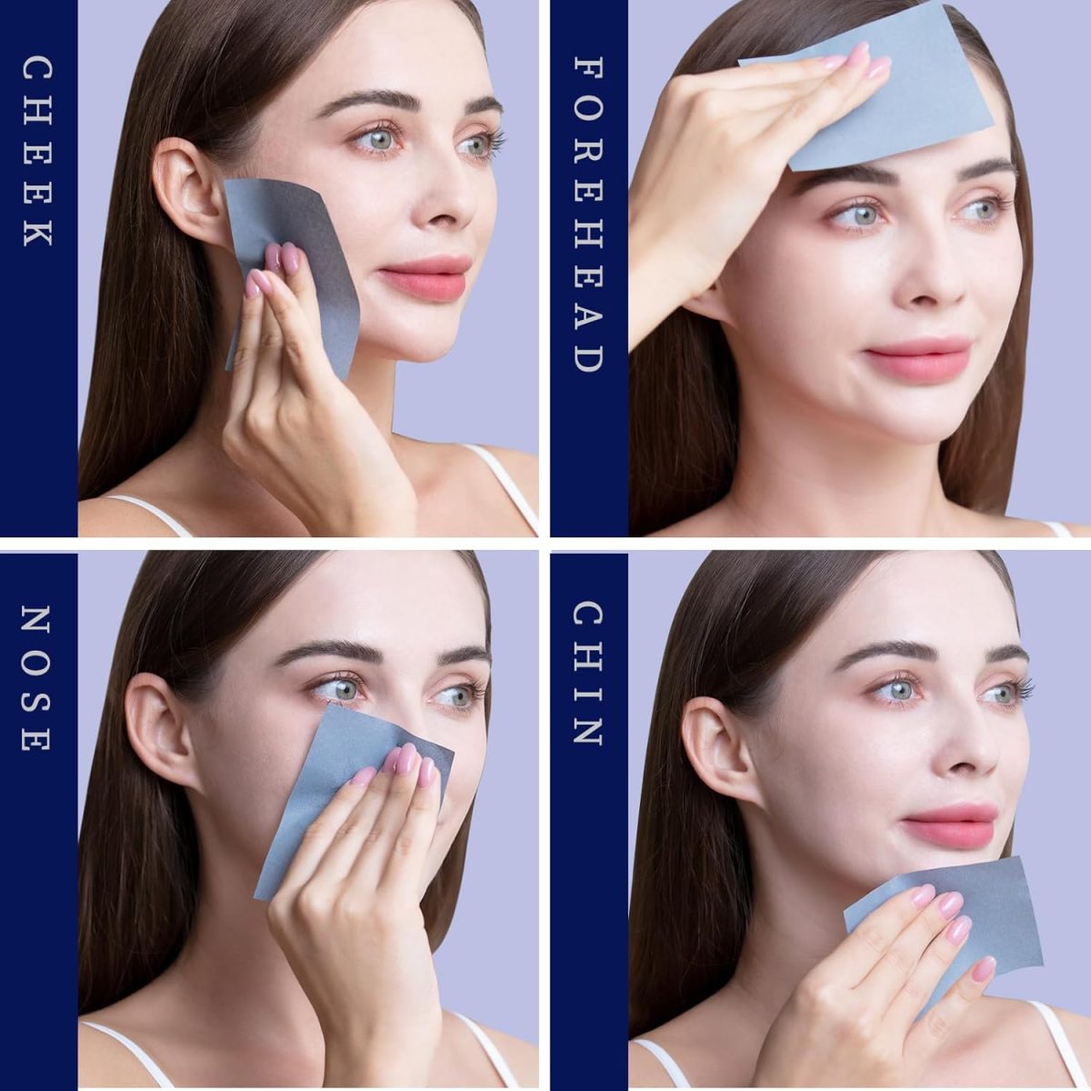 Teenitor 400 Counts Oil Blotting Papers for Face, Bamboo Charcoal Oil Absorbing Sheets for Oily Skin, Oil Blotting Sheets for Face, Oil Absorbent Pads Blotter Paper, Oil Face Wipes Large 10cmx7cm - Image 6