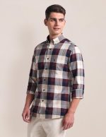 U.S. POLO ASSN. Mens Red Plaid Collared Neck Long Sleeve Men's Casual Shirts - Image 4