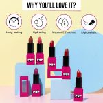 SUGAR POP Satin Matte Luxe | Castor Oil, Vitamin E & Hyaluronic Acid | Full coverage - 03 Tulip - Image 6