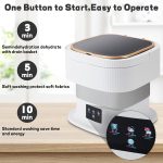 SeMi AuToMaTiC PoRtAbLe FoLdAbLe MiNi ToP LoAdInG WaShiNg MaChInE wItH SpInNeR & DrYeR fOr BaBy ClOtHeS, SeMi AuToMaTiC BuCkEt WaShEr wItH MoDeS fOr HoMe, TrAvEl & MuLtIpUrPoSe - Image 2