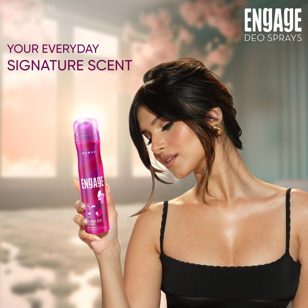 Engage Floral Zest Deodorant for Women, Citrus and Floral, Skin Friendly Deo, 150ml Body Spray - Image 4