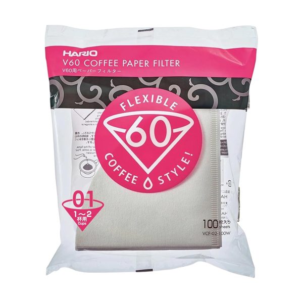 Hario | V60 - Paper Filter | Size 02 | 480 ml | Paper | White | 100 Sheets