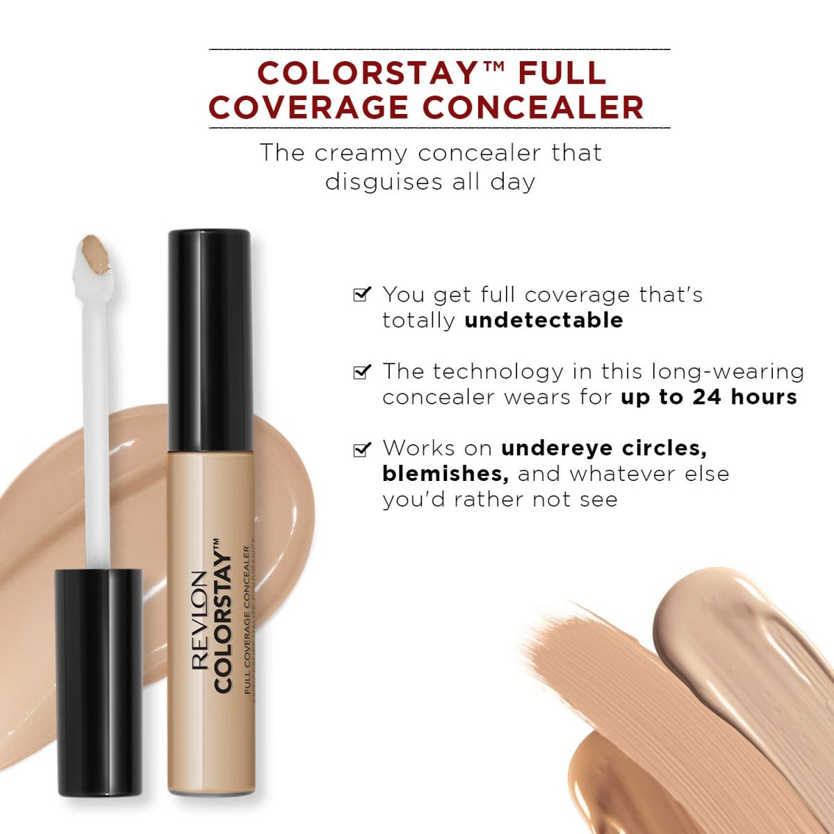 Revlon Colorstay Concealer, Medium Deep, 6.2ml - Image 5