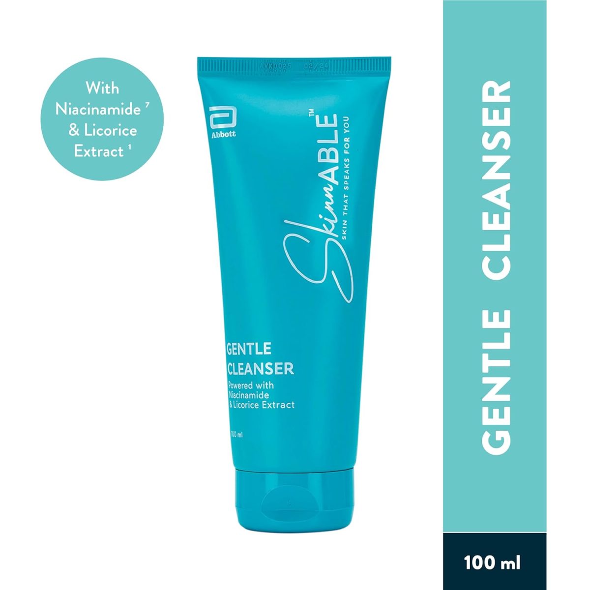 Skinnable Abbott Gentle Cleanser With Niacinamide, Licorice Glycolic Extract, Glycerin, Glyceryl Laurate, Lactic Acid, Ph Balanced, Paraben Free, Soap Free, Anti-Acne Facewash For Women & Men 100Ml - Image 2