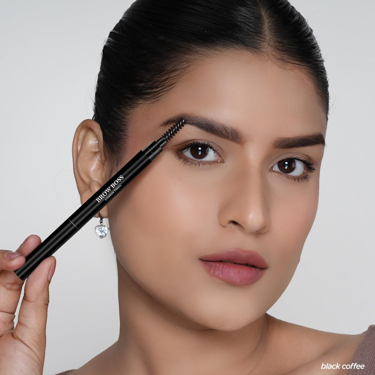 BELLAVITA Brow Boss Eyebrow Pencil | Ultra-Fine Precision Tip | Built-In Spoolie | Smudge-Proof & Buildable Formula | Clean Beauty | Black Coffee| 0.04g - Image 8
