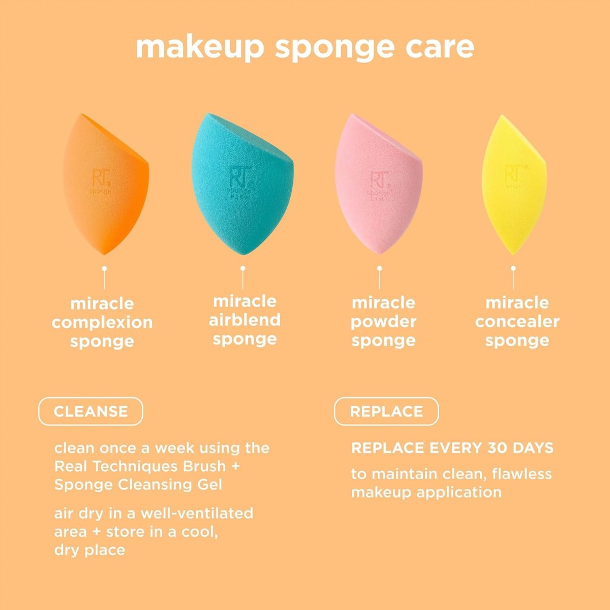 Real Techniques Miracle Complexion Sponge with Travel Sponge Case - Image 14