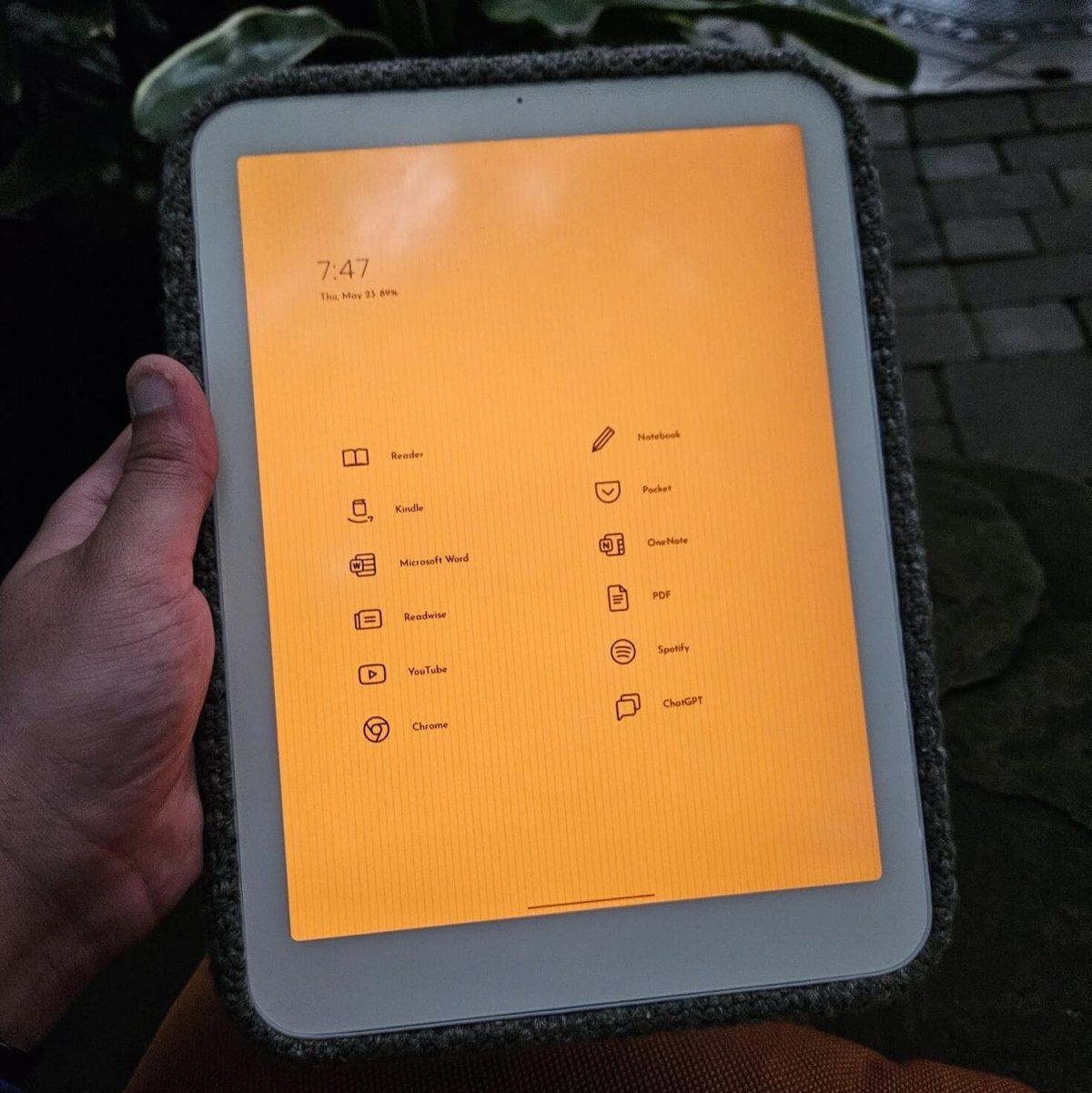 Daylight Computer DC-1/ DC1 eBook Reader - 10.5" Live Paper Display - 8GB RAM - 128GB Storage - World's only 60Hz - Nearly No Lag eReader - Supports Note Taking & AI Reading - White - Image 3
