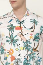 OM SAI LATEST CREATION for Casual Stylish Printed Regular Fit | Men Formal Half Sleeve Shirt - Image 3