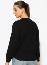 Alan Jones Clothing Women's 100%Cotton Relaxed Fit Waffle Crew Neck Long Sleeve T-Shirt - Image 4