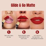 Colors Queen Luxury Matte Non Transfer Lipstick - 16 Coffee Commando, 4g | Highly Pigmented, Single Stroke Application, Ultra Matte Long Lasting | Smudge Proof & Waterproof Lipstick for Women - Image 6