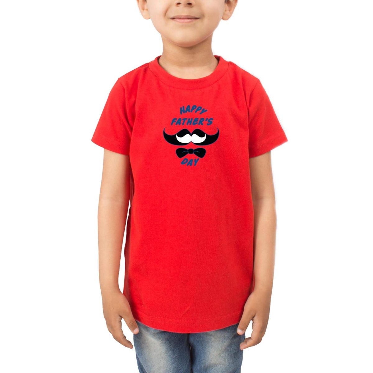 FADE COLLECTION - Happy Fathers Day Beared Kids T-Shirt (Boys/Girls) - Image 2