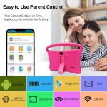 NEWISION 7 inch kids tablet with case, android 13 tablet 32gb with wifi, dual camera, education, games, kids software pre-installed, computer tablet with age filters, - Image 2