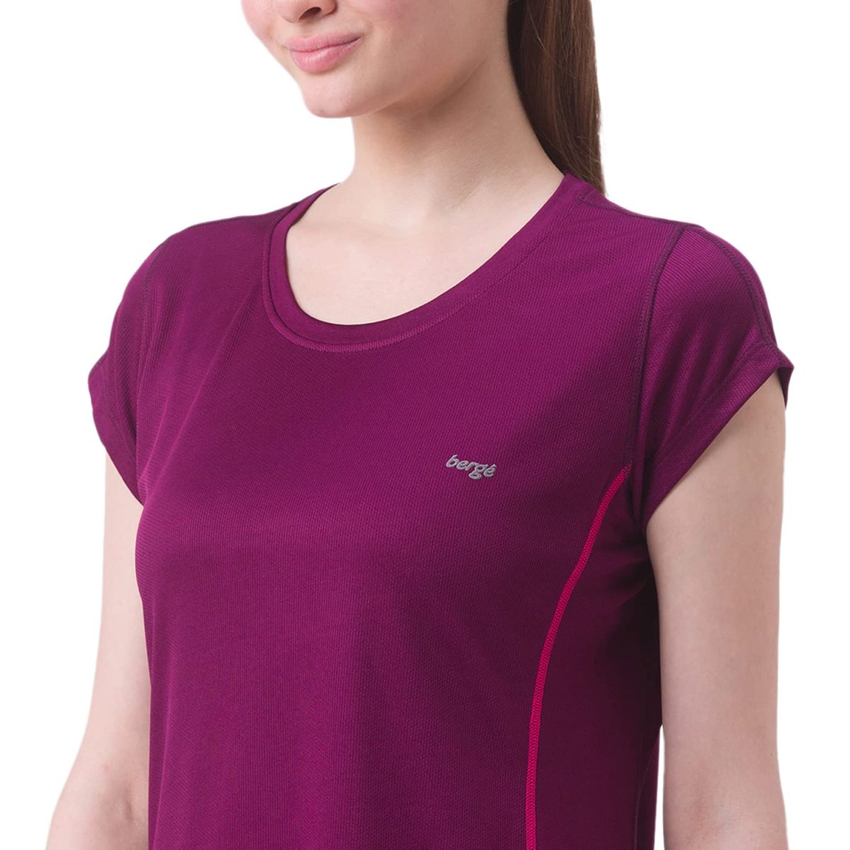 berge' Ladies Polyester Dry Fit Western Shirts & Tshirts for Women, Quick Drying & Breathable Fabric, Gym Wear Tees & Workout Tops (Black Colour) - Image 4