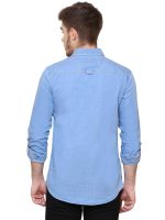 Kuons Avenue Men's Denim Casual Shirt | Regular Fit | Full Sleeves | Smart Spread Collar | – Perfect for Everyday Casual - Image 2